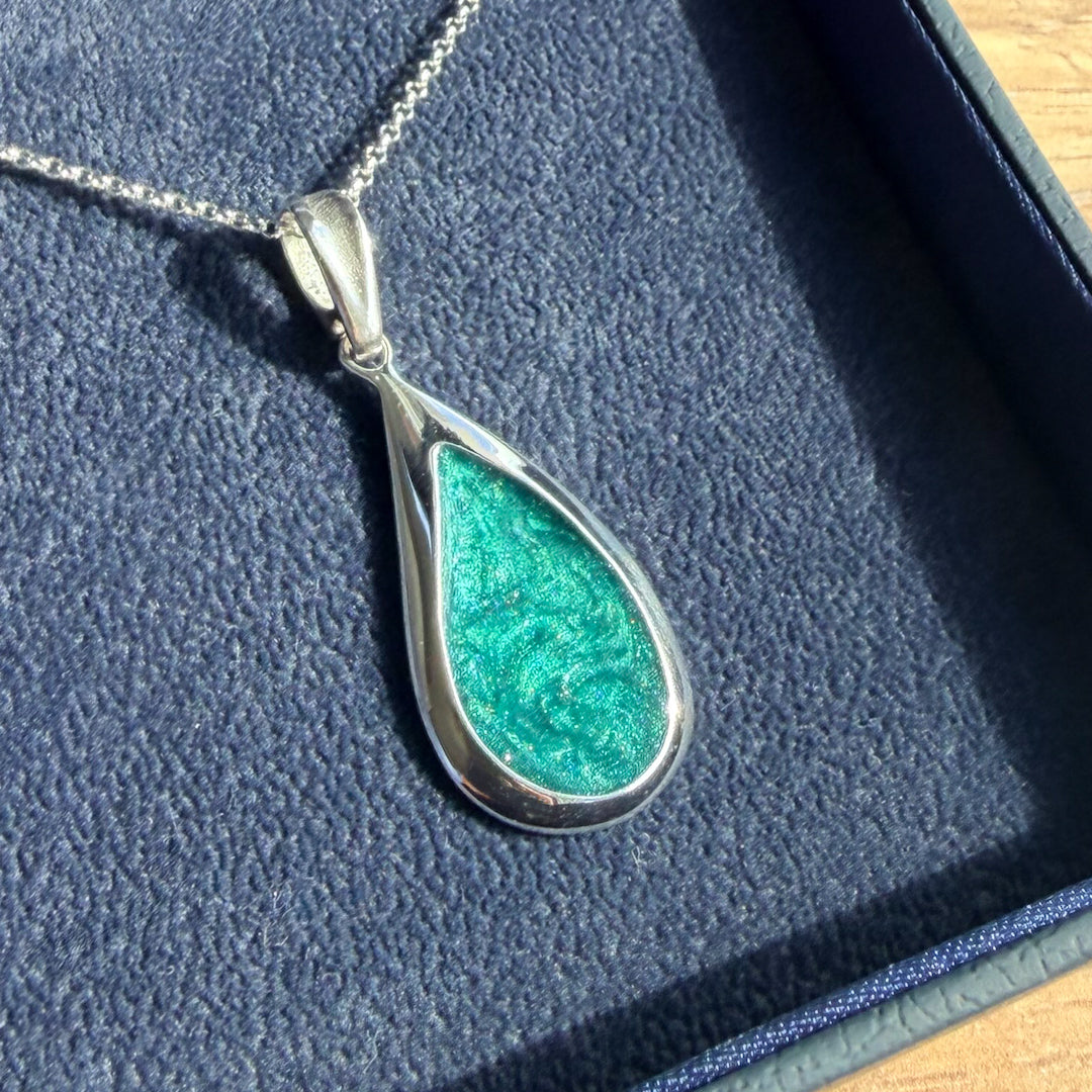 Celestial Teardrop Memorial Pendant